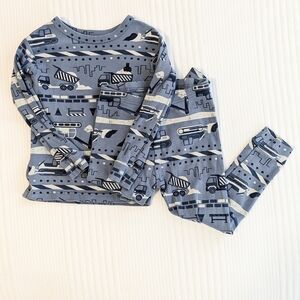 GAP Kids Pajama Set with Blue Construction Theme
